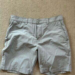 Travis Mathew Light Gray Flat Front Shorts